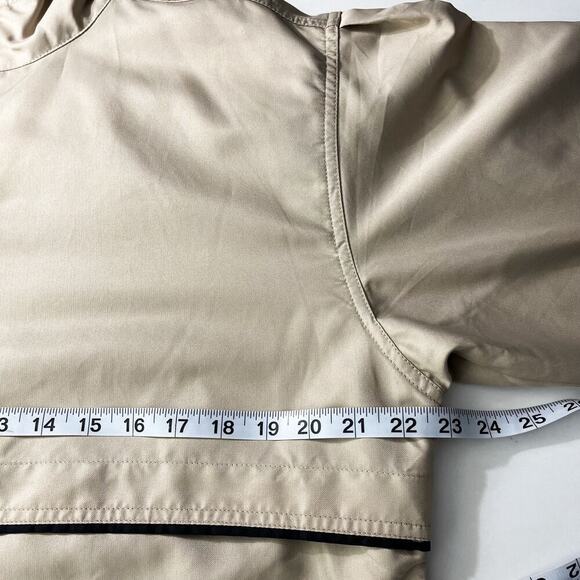 Cutter & Buck Ladies Golf Windbreaker Jacket Sz M Beige Front Zip Casual Outdoor - Picture 11 of 12